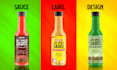 do seasoning label, spice label, hot sauce label design