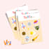 draw a playful illustration sticker set