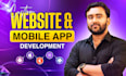 do website or mobile app development as flutter app developer, react native