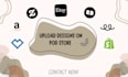 upload your designs on your pod stores