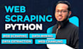 do web scraping, website scraping with python, selenium