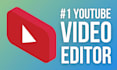do professional video editing for youtube in 24 hrs