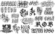 hand draw lettering, old english, gothic, script etc