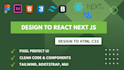 turn figma to react tailwind css bootstrap figma to html