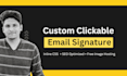 design fully clickable custom email signature in HTML