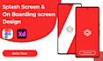 design impressive splash screen and cool onboarding app screen