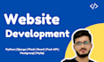 do full website development using python, django, flask, fast api, reactjs