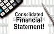 consolidated financial statements from draft accounts