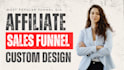 design high converting clickbank landing page and affiliate sales funnel