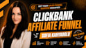 design clickbank affiliate marketing sales funnel and landing page
