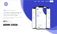 create responsive mobile app landing page website
