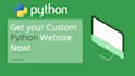 build a custom website using flask python