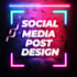 design eye catching unique social media posts ungently