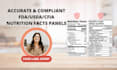 create a compliant nutrition facts panel