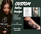 make custom tattoo design etching blackwork