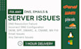 fix SMTP, email, dns, mx, mysql, cpanel, whm, webmin, virtualmin, plesk issues