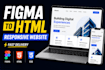 convert figma xd sketch to HTML CSS with tailwind or bootstrap