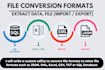 convert sql database to excel CSV json XML txt automation