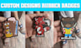 make customized pvc rubber logo patches