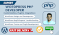 do PHP web development for your wordpress website