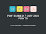 convert, embed your PDF file fonts
