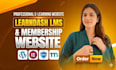 build wordpress lms website with learndash, elearning website