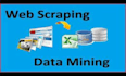 do web scraping and data mining