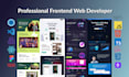 be your frontend developer using HTML, CSS, javascript, reactjs , nextjs