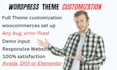 customize avada theme, elementor, and fix any wordpress issues