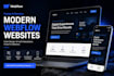 design and develop a modern responsive webflow website