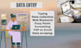 do urgent data entry, copy paste at a low price