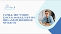 be your data analyst in sql and google sheets, available by the hour