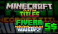 do custom minecraft series title