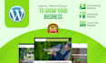 develop landscaping, gardening, lawn care wordpress website