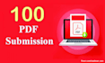 do pdf submission to 100 high da document sharing websites