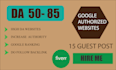 do followback links with da 85 high quality google approved sites