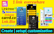 set up and  customize  linktree bio link beacons linkpop carrd  landing page now