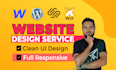 do wordpress, squarespace, wix, webflow website design
