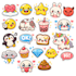 draw cute kawaii doodles cartoon for stickers, emoticons