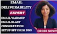 set up email deliverability, dkim dmarc, spf