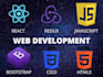be your front end web developer using react HTML, CSS, javascript bootstrap