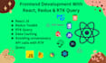 be your frontend developer with react, redux, rtk query