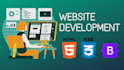 create a website using HTML, CSS and javascript