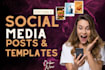 design creative social media posts ads and editing videos