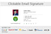 design a clickable and responsive HTML email signature