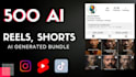 provide 500 ai motivational video bundle