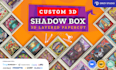 design a custom 3d layered svg shadow box for cricut