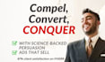 be your hypnotic ads copywriter, beat your control instantly