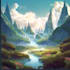 draw  landscape digital art using ai