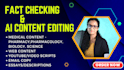 fact check, paraphrase and edit your ai or chatgpt content